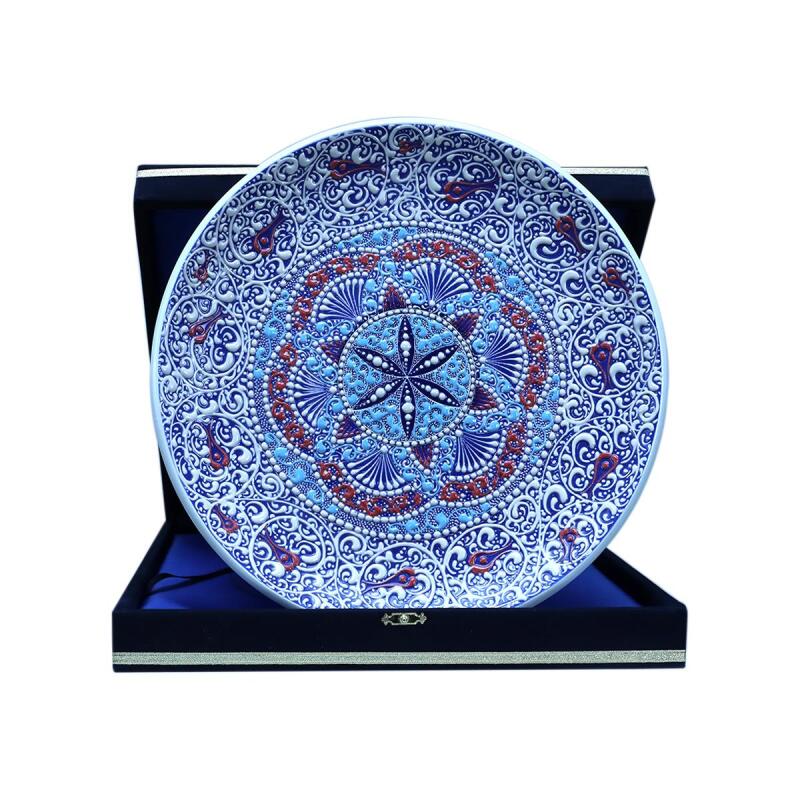 e38 EL İŞÇİLİĞİ ÇİNİ TABAK - 30 CM - 6519 - 1