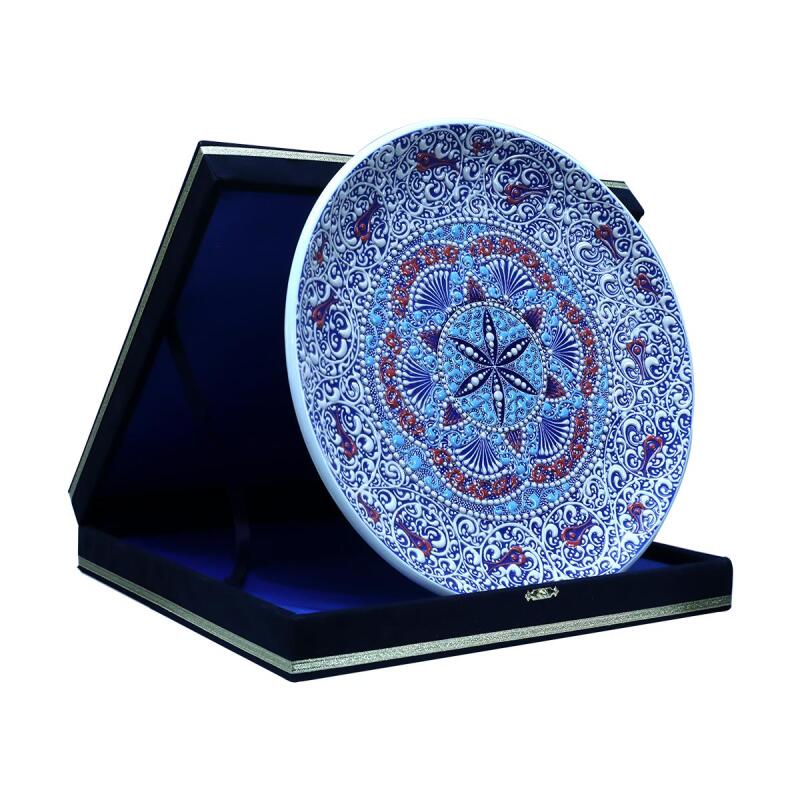e38 EL İŞÇİLİĞİ ÇİNİ TABAK - 30 CM - 6519 - 2