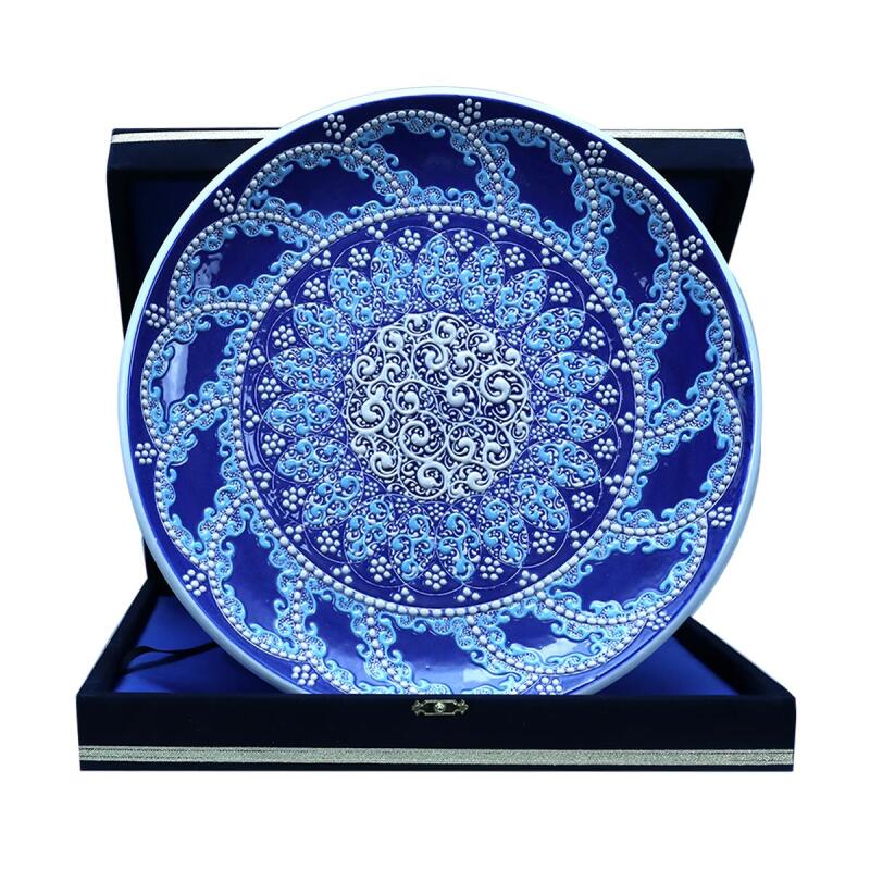 e38 EL İŞÇİLİĞİ ÇİNİ TABAK - 30 CM - 6522 - 1
