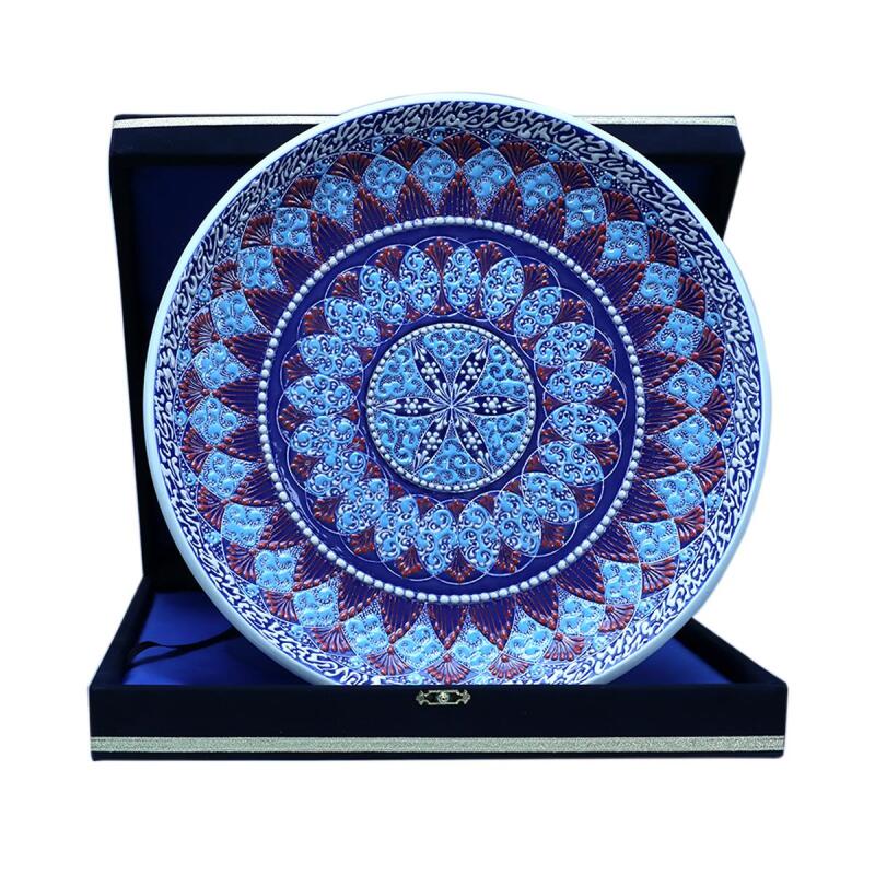 e38 EL İŞÇİLİĞİ ÇİNİ TABAK - 30 CM - 6525 - 1