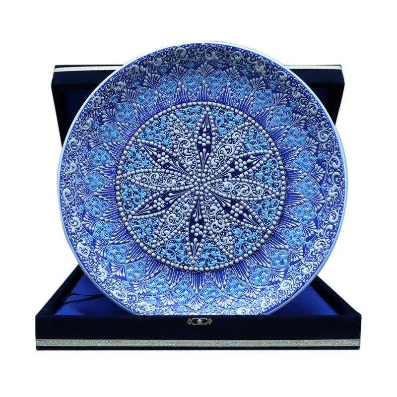 e38 EL İŞÇİLİĞİ ÇİNİ TABAK - 30 CM - 6527 - 1