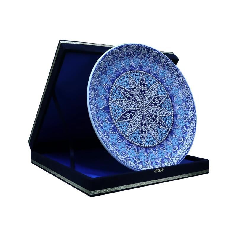e38 EL İŞÇİLİĞİ ÇİNİ TABAK - 30 CM - 6527 - 2
