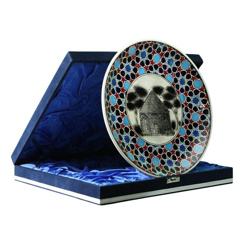 e38 EL İŞÇİLİĞİ ÇİNİ TABAK (KÜMBET) 25 cm - 6408 - 2