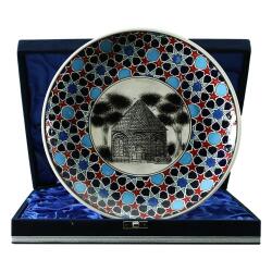 e38 EL İŞÇİLİĞİ ÇİNİ TABAK (KÜMBET) 25 cm - 6408 - e38