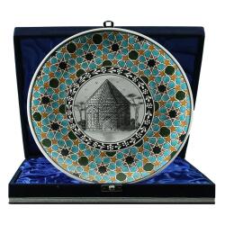 e38 EL İŞÇİLİĞİ ÇİNİ TABAK (KÜMBET) 25 cm - 6409 - e38