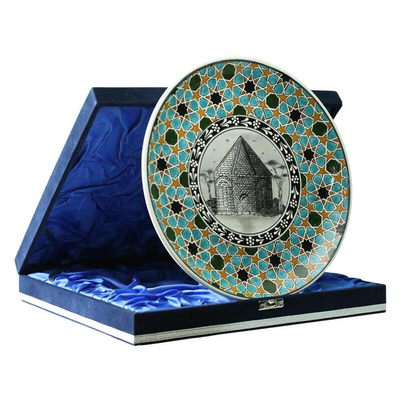 e38 EL İŞÇİLİĞİ ÇİNİ TABAK (KÜMBET) 25 cm - 6409 - 2