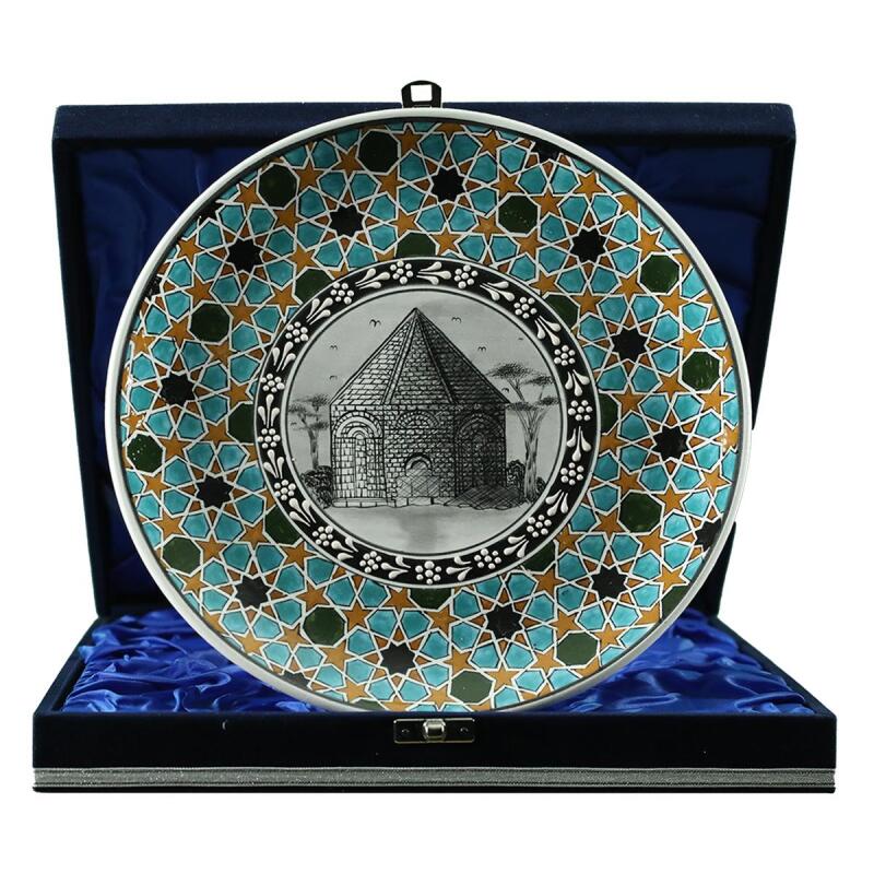 e38 EL İŞÇİLİĞİ ÇİNİ TABAK (KÜMBET) 25 cm - 6409 - 1