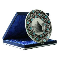 e38 EL İŞÇİLİĞİ ÇİNİ TABAK (KÜMBET) 25 cm - 6411 - 2