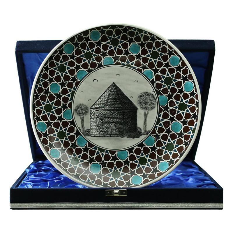 e38 EL İŞÇİLİĞİ ÇİNİ TABAK (KÜMBET) 25 cm - 6411 - 1