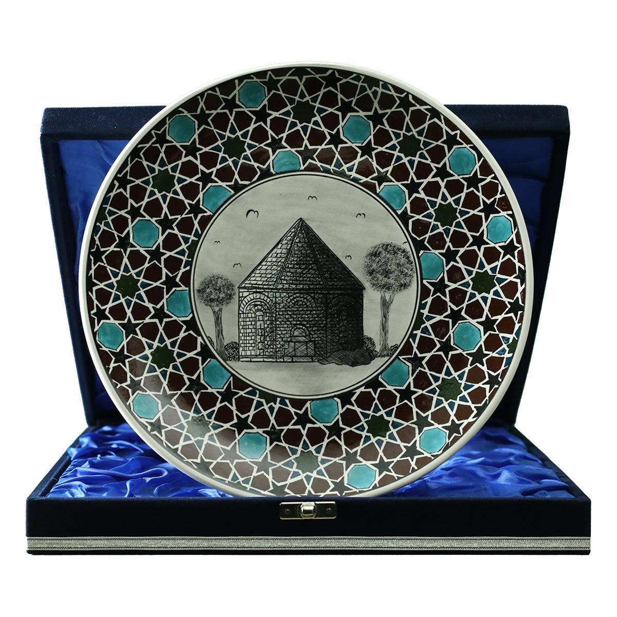 e38 EL İŞÇİLİĞİ ÇİNİ TABAK (KÜMBET) 25 cm - 6411
