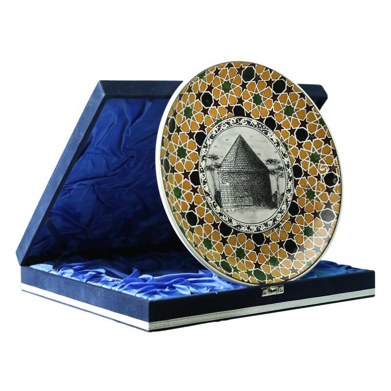 e38 EL İŞÇİLİĞİ ÇİNİ TABAK (KÜMBET) 25 cm - 6412 - 2