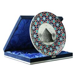 e38 EL İŞÇİLİĞİ ÇİNİ TABAK (KÜMBET) 25 cm - 6413 - 2