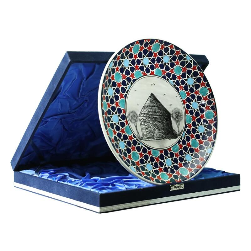 e38 EL İŞÇİLİĞİ ÇİNİ TABAK (KÜMBET) 25 cm - 6413 - 2