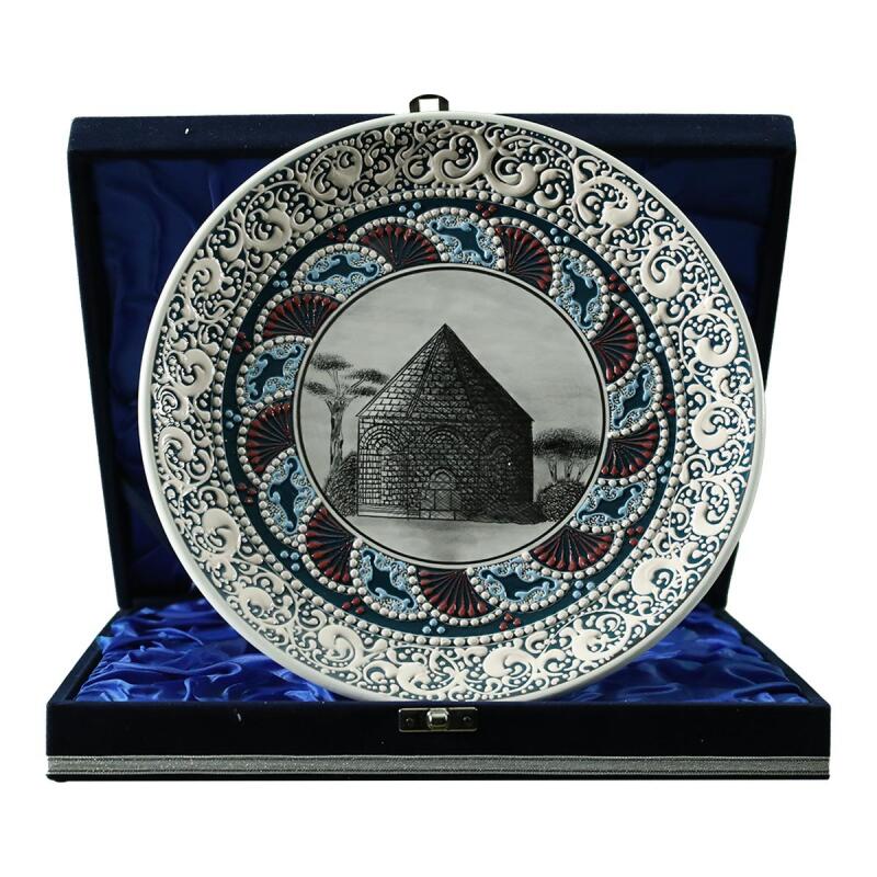 e38 EL İŞÇİLİĞİ ÇİNİ TABAK (KÜMBET) 25 cm - 6415 - 1