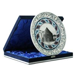 e38 EL İŞÇİLİĞİ ÇİNİ TABAK (KÜMBET) 25 cm - 6415 - 2