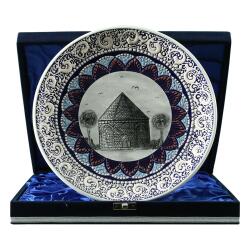 e38 EL İŞÇİLİĞİ ÇİNİ TABAK (KÜMBET) 25 cm - 6416 - e38