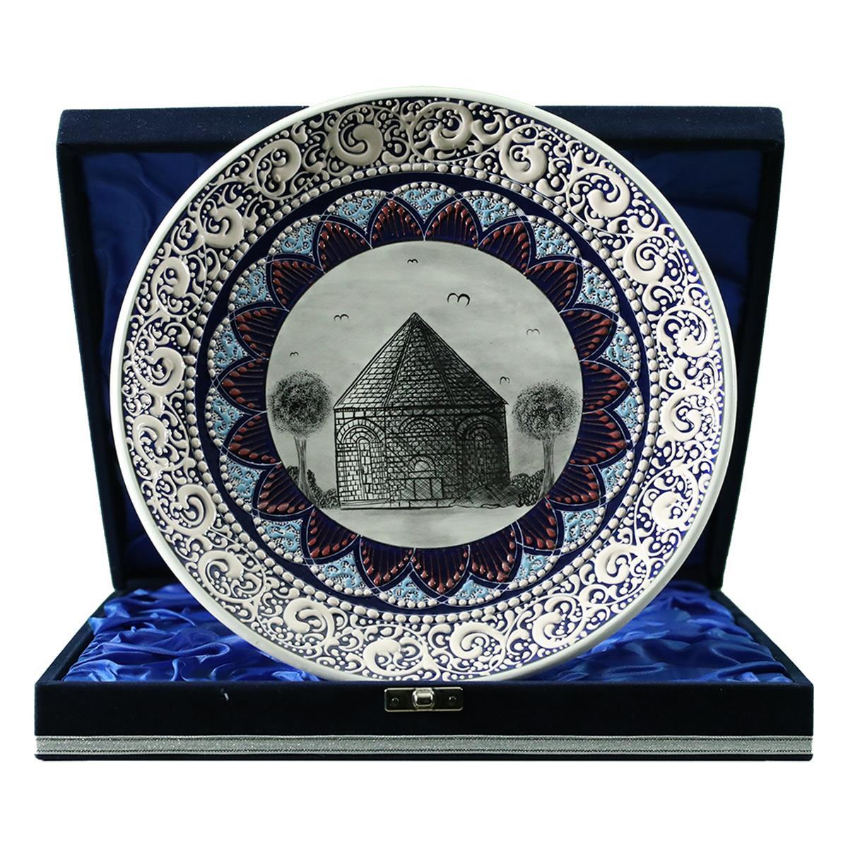 e38 EL İŞÇİLİĞİ ÇİNİ TABAK (KÜMBET) 25 cm - 6416