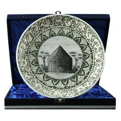 e38 EL İŞÇİLİĞİ ÇİNİ TABAK (KÜMBET) 25 cm - 6417 - e38