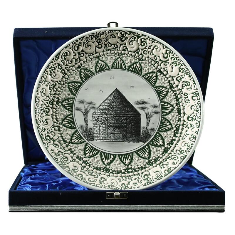 e38 EL İŞÇİLİĞİ ÇİNİ TABAK (KÜMBET) 25 cm - 6417 - 1