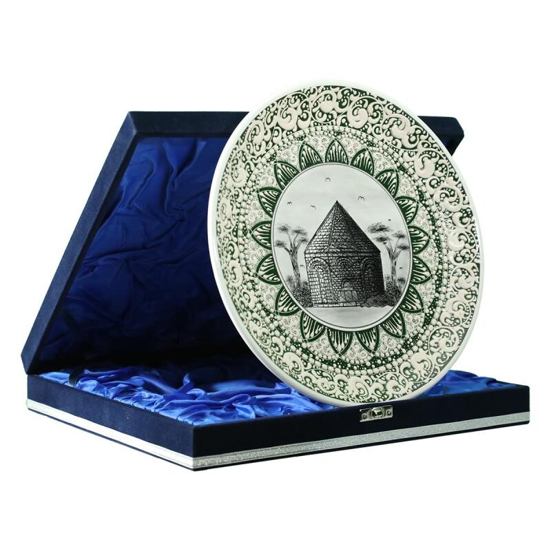 e38 EL İŞÇİLİĞİ ÇİNİ TABAK (KÜMBET) 25 cm - 6417 - 2