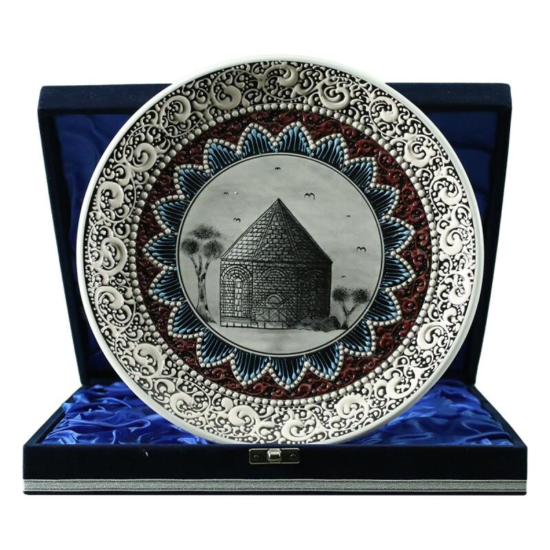 e38 EL İŞÇİLİĞİ ÇİNİ TABAK (KÜMBET) 25 cm - 6418 - 1