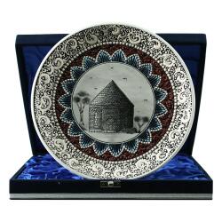 e38 EL İŞÇİLİĞİ ÇİNİ TABAK (KÜMBET) 25 cm - 6418 - e38