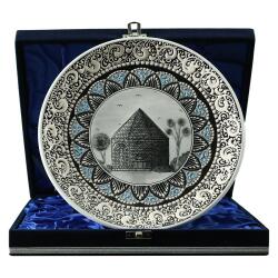 e38 EL İŞÇİLİĞİ ÇİNİ TABAK (KÜMBET) 25 cm - 6419 - e38