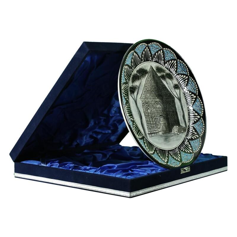 e38 EL İŞÇİLİĞİ ÇİNİ TABAK (KÜMBET) 25 cm - 6420 - 2