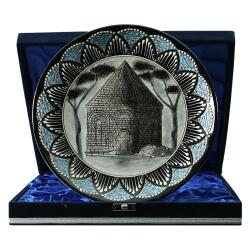 e38 EL İŞÇİLİĞİ ÇİNİ TABAK (KÜMBET) 25 cm - 6420 - e38