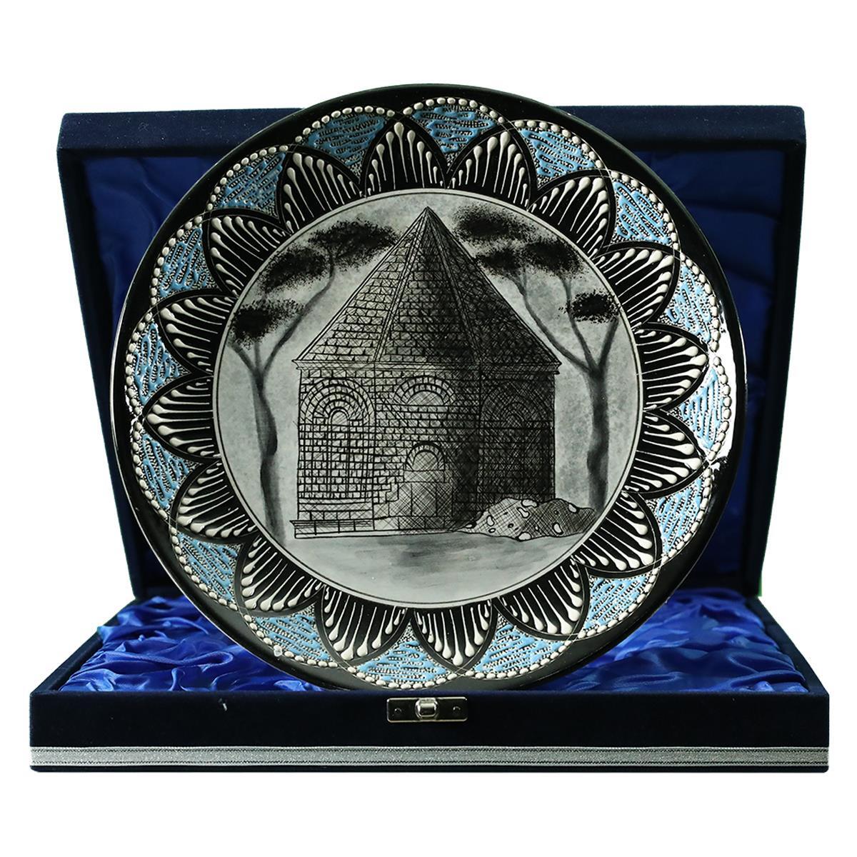 e38 EL İŞÇİLİĞİ ÇİNİ TABAK (KÜMBET) 25 cm - 6420