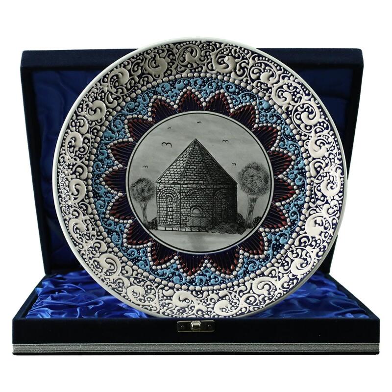 e38 EL İŞÇİLİĞİ ÇİNİ TABAK (KÜMBET) 25 cm - 6421 - 1