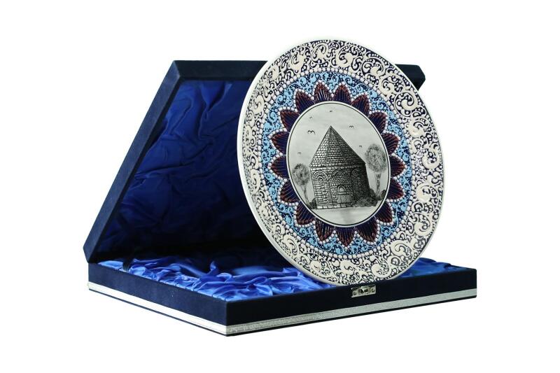 e38 EL İŞÇİLİĞİ ÇİNİ TABAK (KÜMBET) 25 cm - 6421 - 2