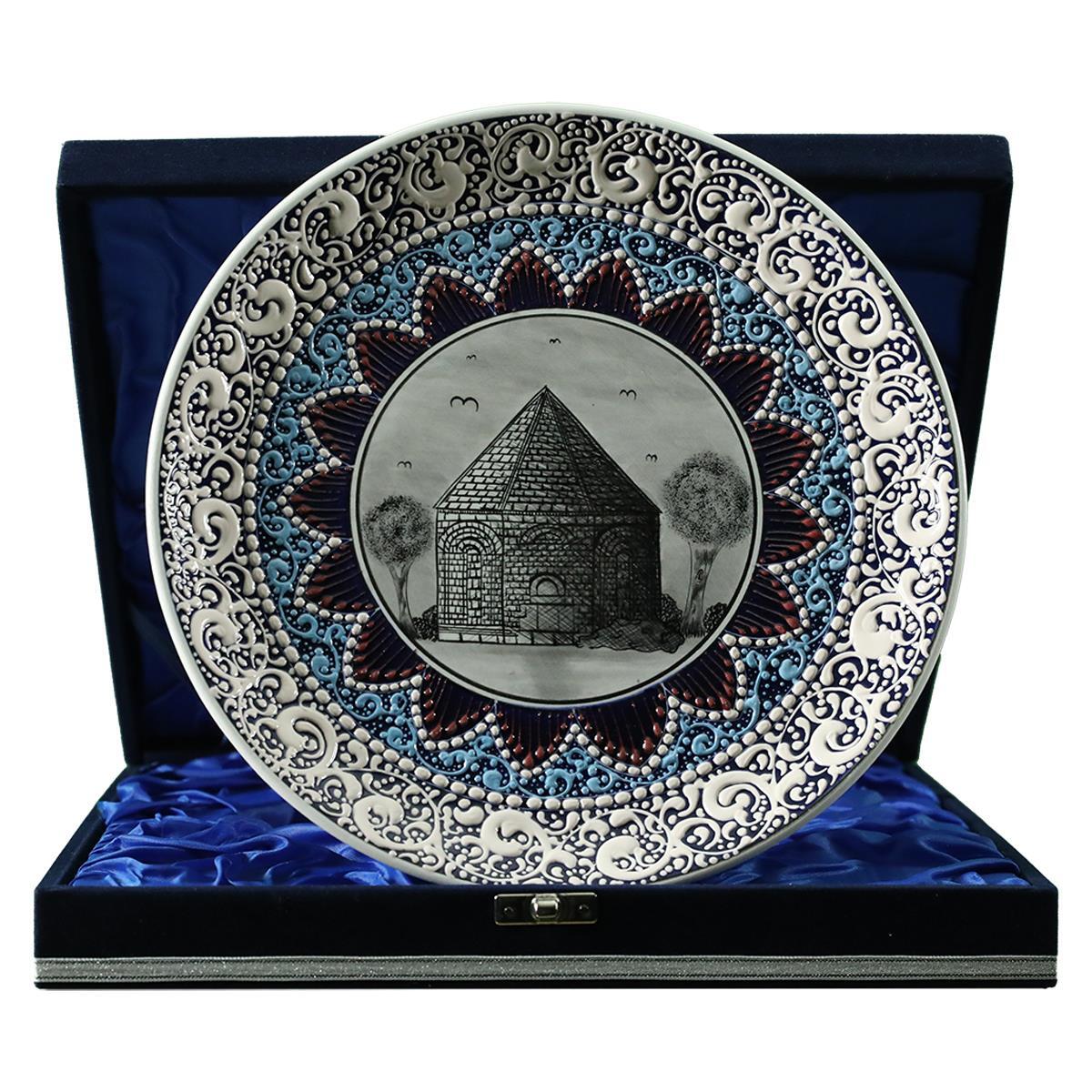 e38 EL İŞÇİLİĞİ ÇİNİ TABAK (KÜMBET) 25 cm - 6421