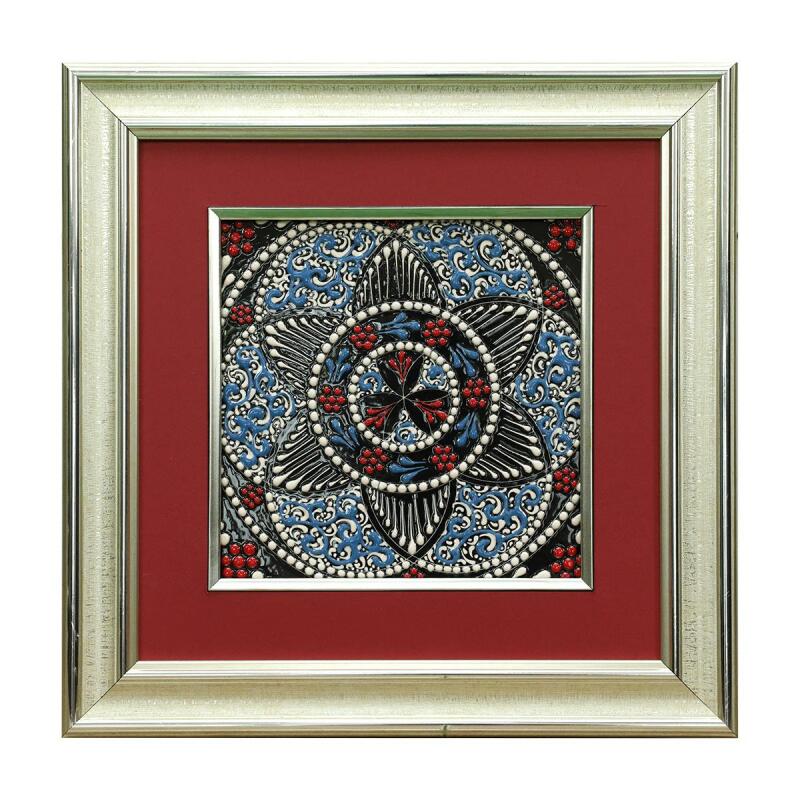 e38 EL İŞÇİLİĞİ ÇİNİ TABLO 34*34 CM - 6268 - 1