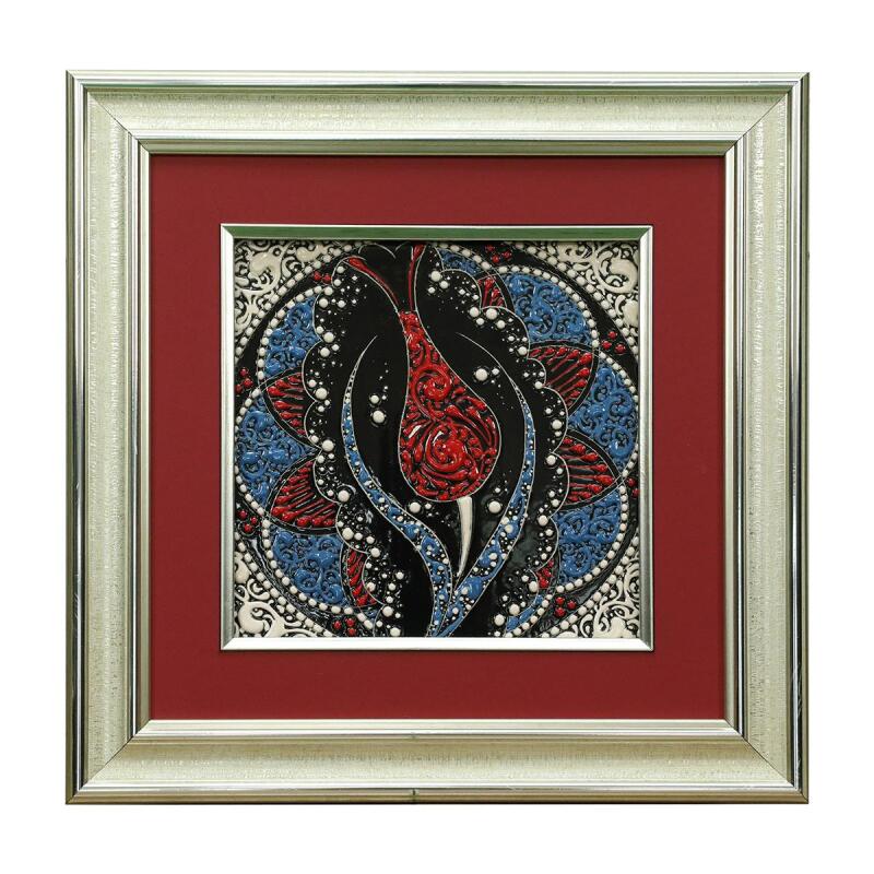 e38 EL İŞÇİLİĞİ ÇİNİ TABLO 34*34 CM - 6269 - 1