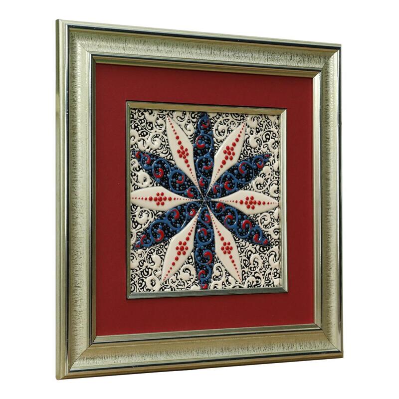 e38 EL İŞÇİLİĞİ ÇİNİ TABLO 34*34 CM - 6271 - 2