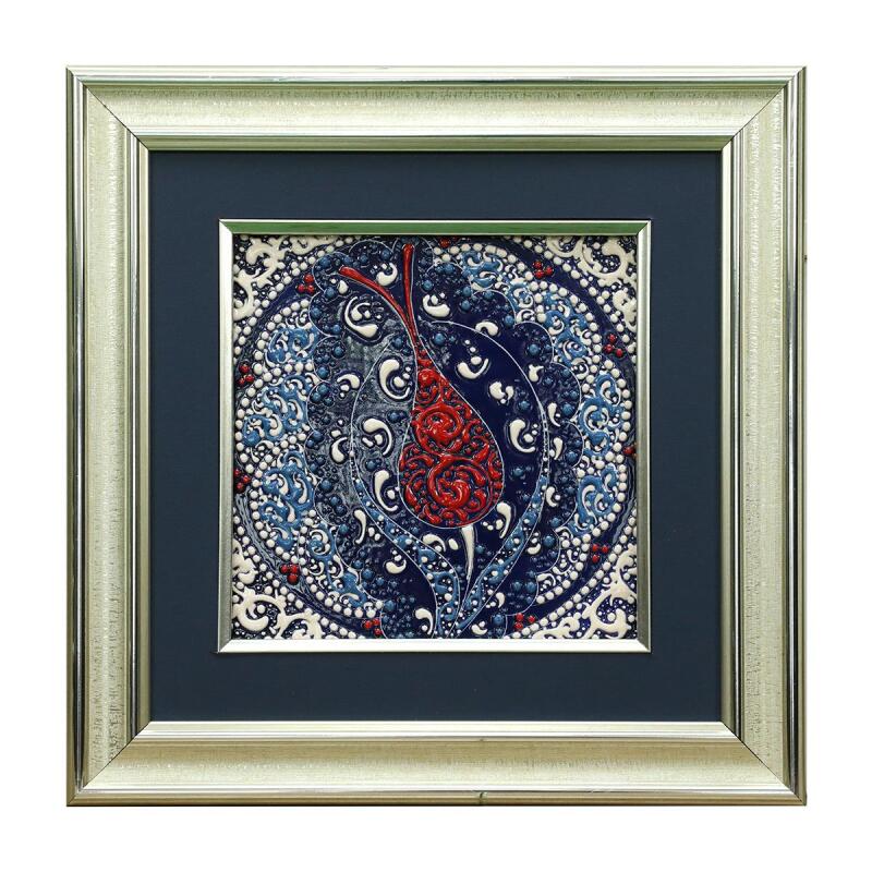 e38 EL İŞÇİLİĞİ ÇİNİ TABLO 34*34 CM - 6283 - 1