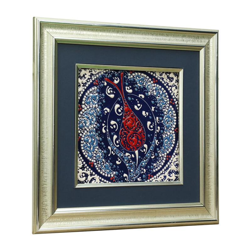 e38 EL İŞÇİLİĞİ ÇİNİ TABLO 34*34 CM - 6283 - 2