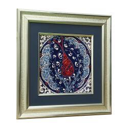 e38 EL İŞÇİLİĞİ ÇİNİ TABLO 34*34 CM - 6283 - 2