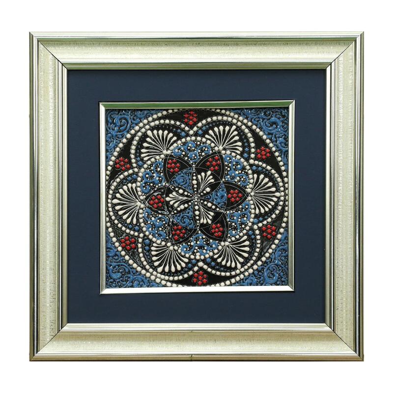 e38 EL İŞÇİLİĞİ ÇİNİ TABLO 34*34 CM - 6284 - 1