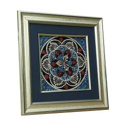 e38 EL İŞÇİLİĞİ ÇİNİ TABLO 34*34 CM - 6284 - 2