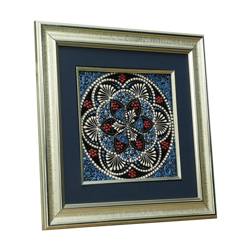 e38 EL İŞÇİLİĞİ ÇİNİ TABLO 34*34 CM - 6284 - 2