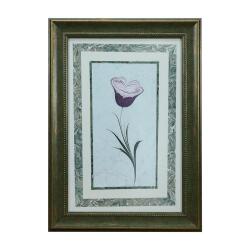 e38 EL İŞÇİLİĞİ EBRU PASPARTULU GÜL EBRU TABLO 55*40 CM-6468 - e38