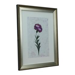 e38 EL İŞÇİLİĞİ EBRU ZEMİNLİ KARANFİL EBRU TABLO 55*41 CM-6470 - 2