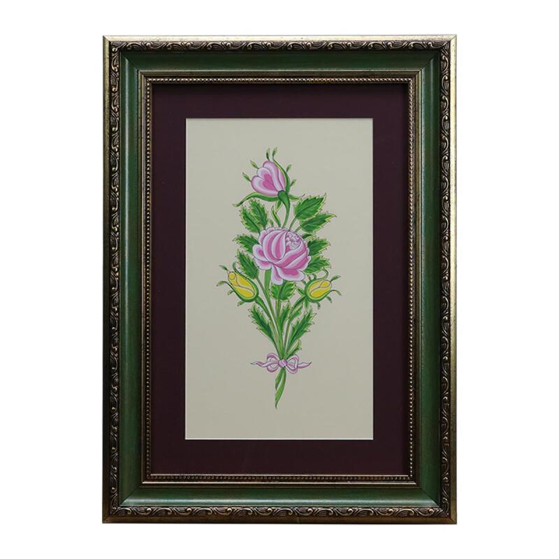 e38 EL İŞÇİLİĞİ EDİRNEKÂRİ TARZI GÜL BUKET TABLO - 35*49 CM - 6540 - 1