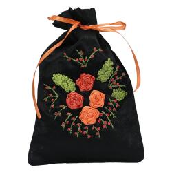 e38 EL İŞÇİLİĞİ EL NAKIŞI KESE 18 x 11 cm - 6017 - e38