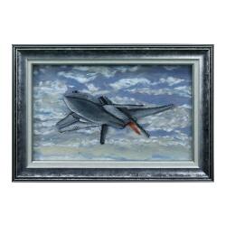 e38 EL İŞÇİLİĞİ EV TEKSTİLİ TABLO KIZILELMA 70x50 cm -5994 - e38