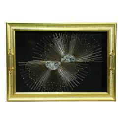 e38 EL İŞÇİLİĞİ FİLOGRAFİ TEPSİ 48x34 cm-6377 - e38