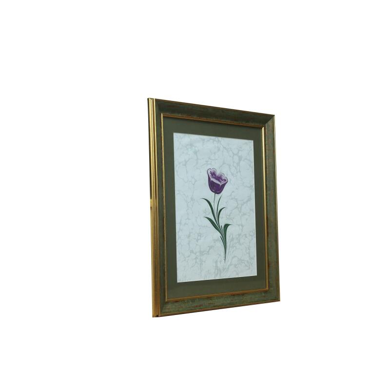 e38 EL İŞÇİLİĞİ GÜL EBRU TABLO 50x43 cm - 6227 - 2