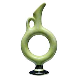 e38 EL İŞÇİLİĞİ HALKALI ÇİNİ VAZO 30*15 cm - 6426 - 3